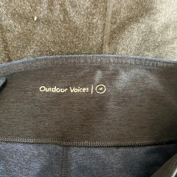 Outdoor Voices Mid Rise Colorblock Black Blue Athletic Leggings Size Medium - Picture 6 of 9